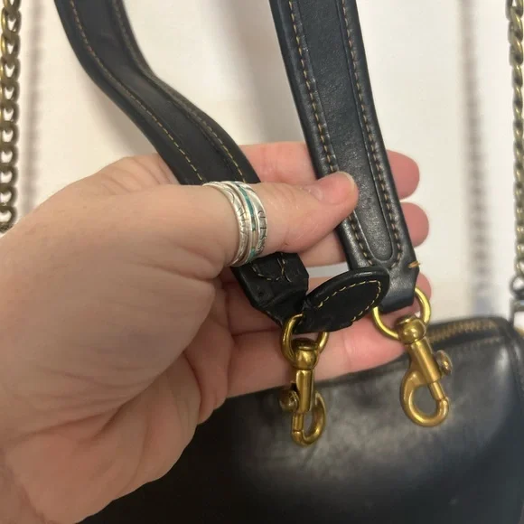 Coach Black Mini Bag with Chain Strap - Picture 3 of 3